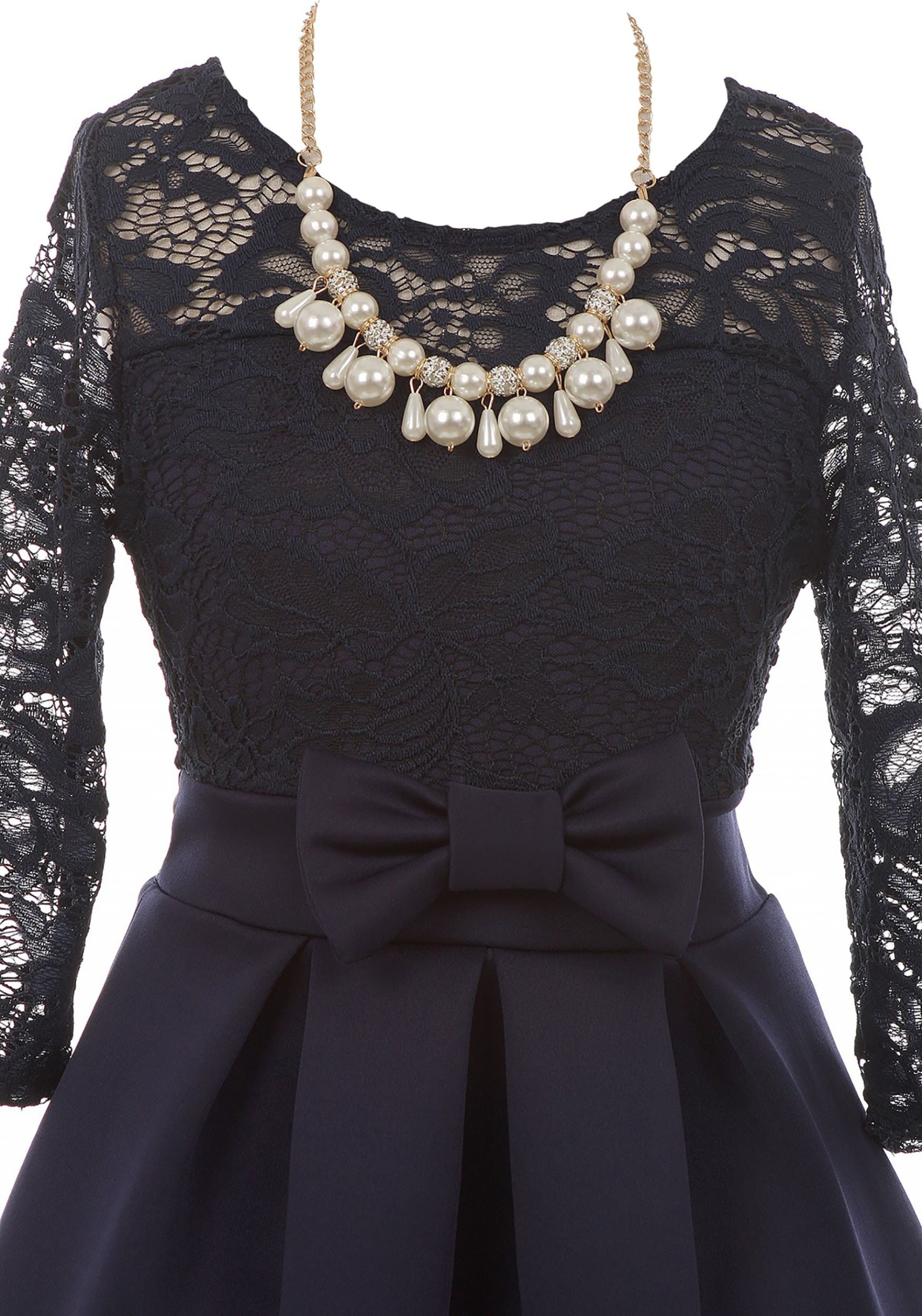 Girls Dress Blue Necklace
